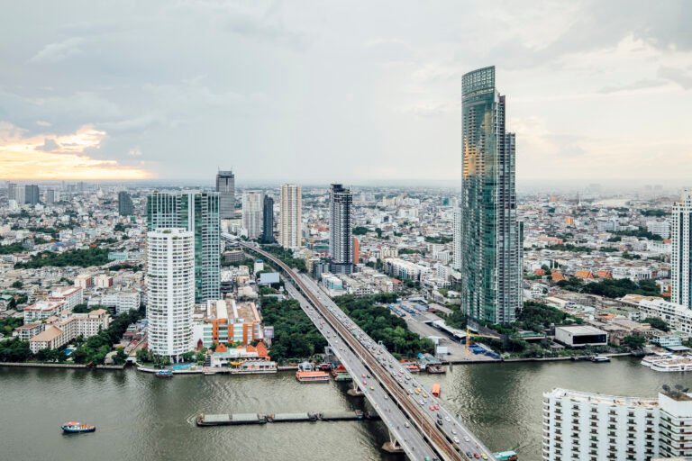 cityscape view and buidling in Bangkok, Thailand