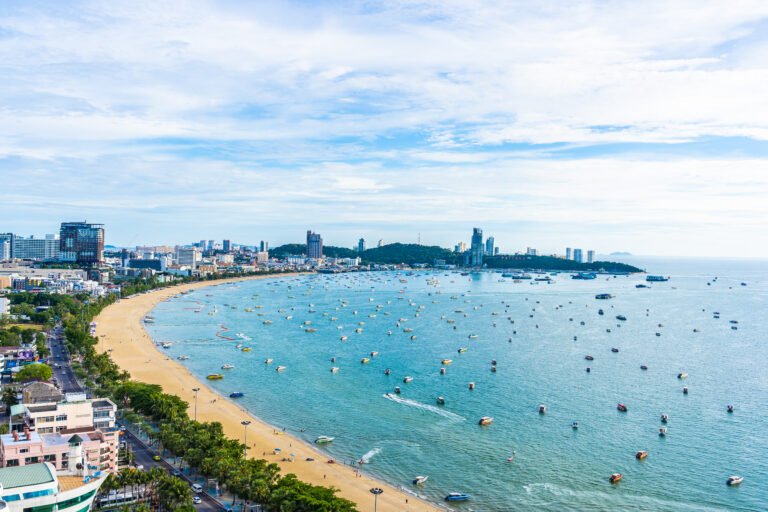 Pattaya Thailand - 26 July 2019 Beautiful landscape and cityscap